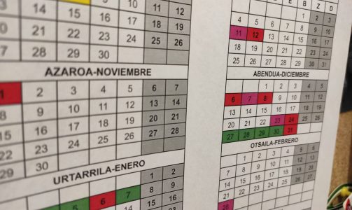 Calendario y horarios