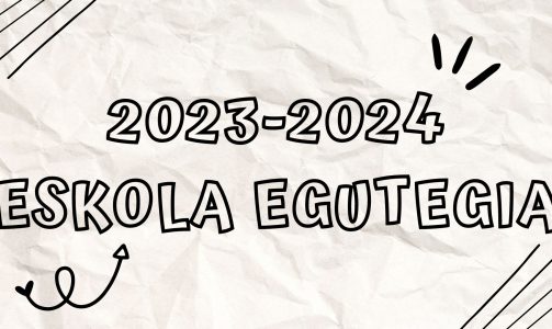 2023-2024 ikasturteko eskola egutegia