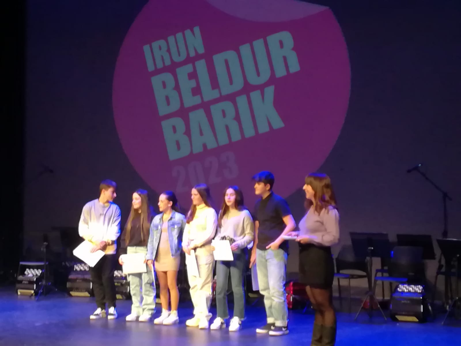 Primer premio en el concurso “Beldur Barik”