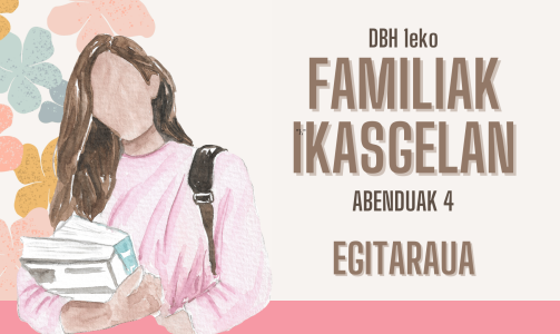 “Familiak ikasgelan” egunerako egitaraua