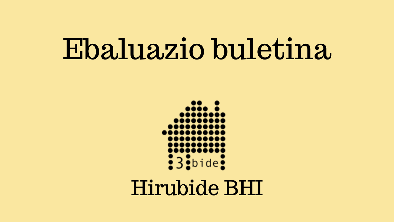 Ebaluazio buletin berria