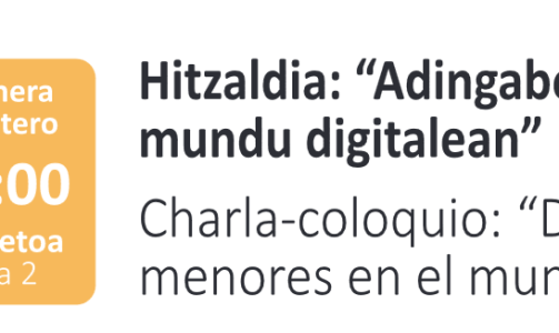 Charla-coloquio: “Derechos de los menores en el mundo digital”