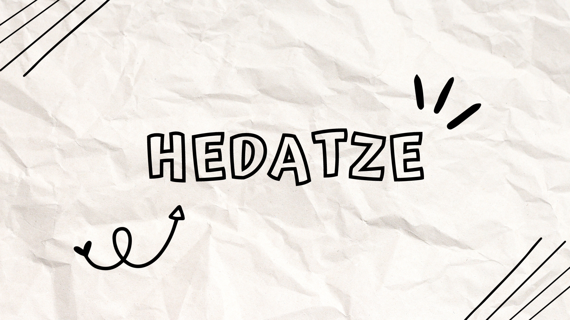 Hedatzen parte hartzeko gonbidapena