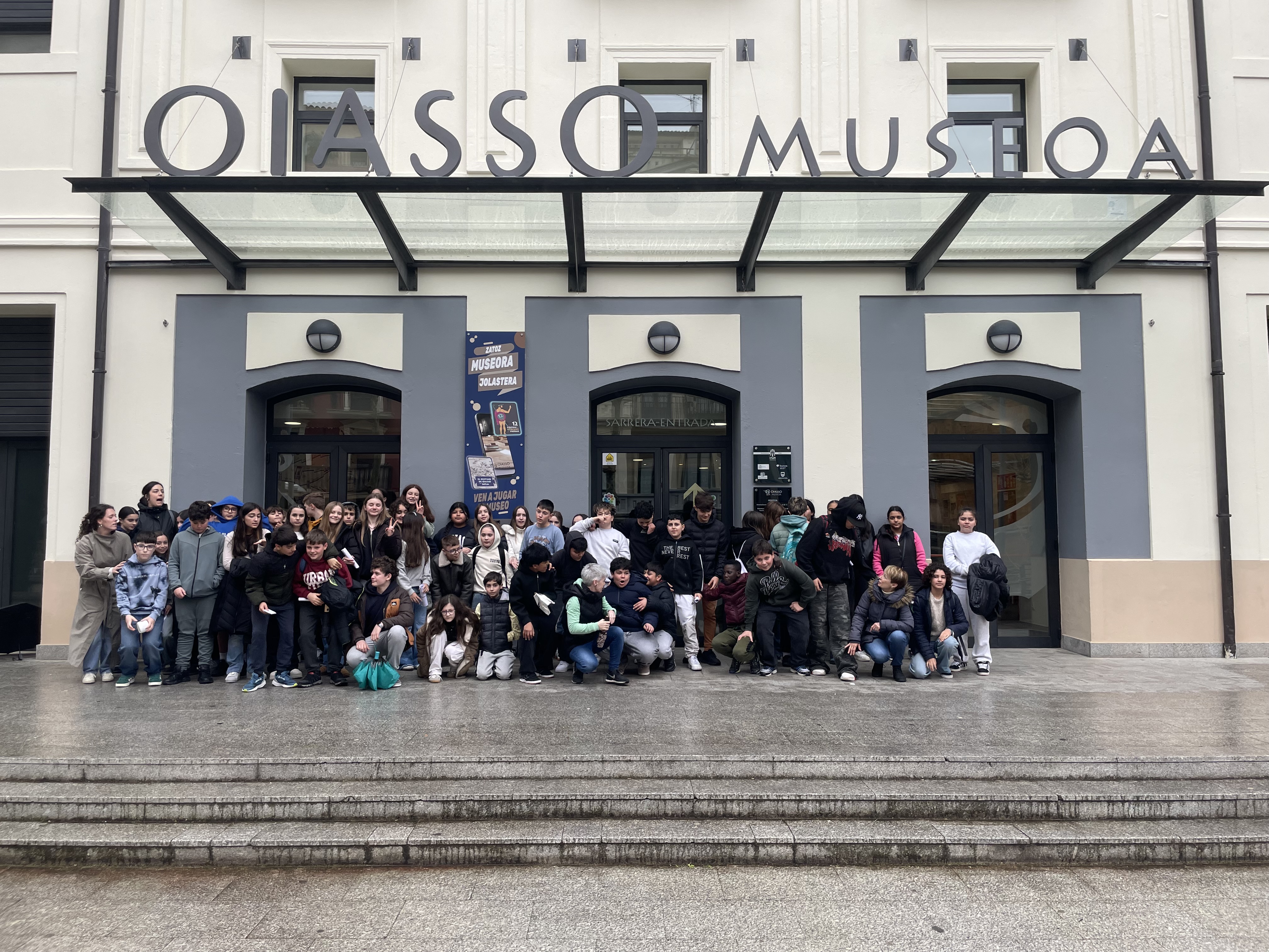 Lehenengo mailako ikasleak Oiasso museoan