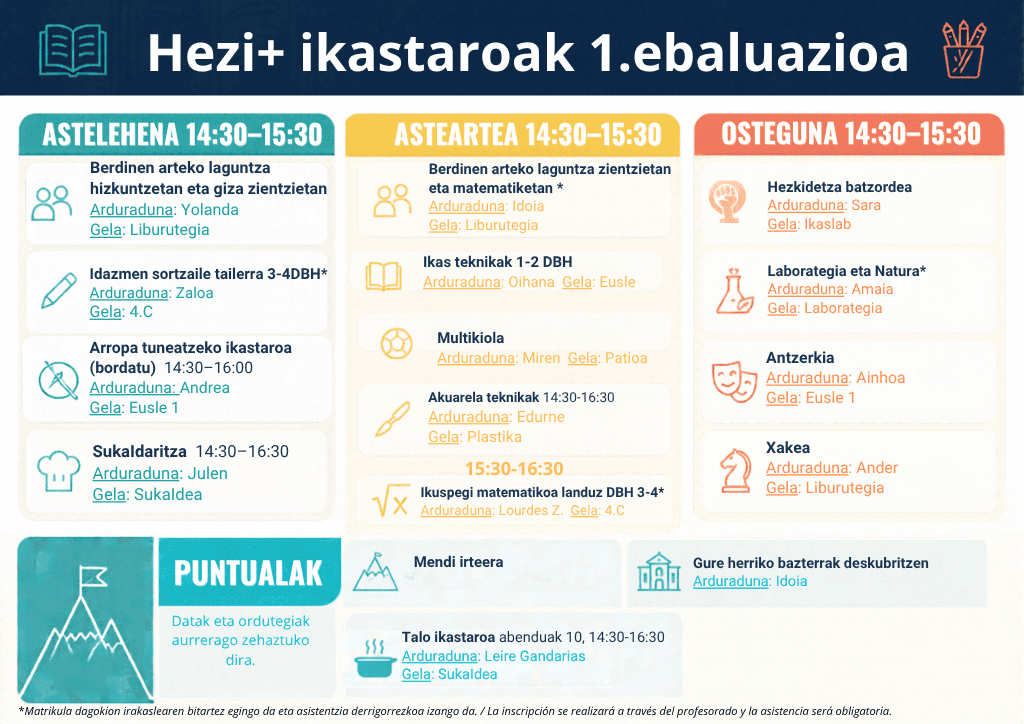 Hezi+ tailer berriei buruzko informazioa